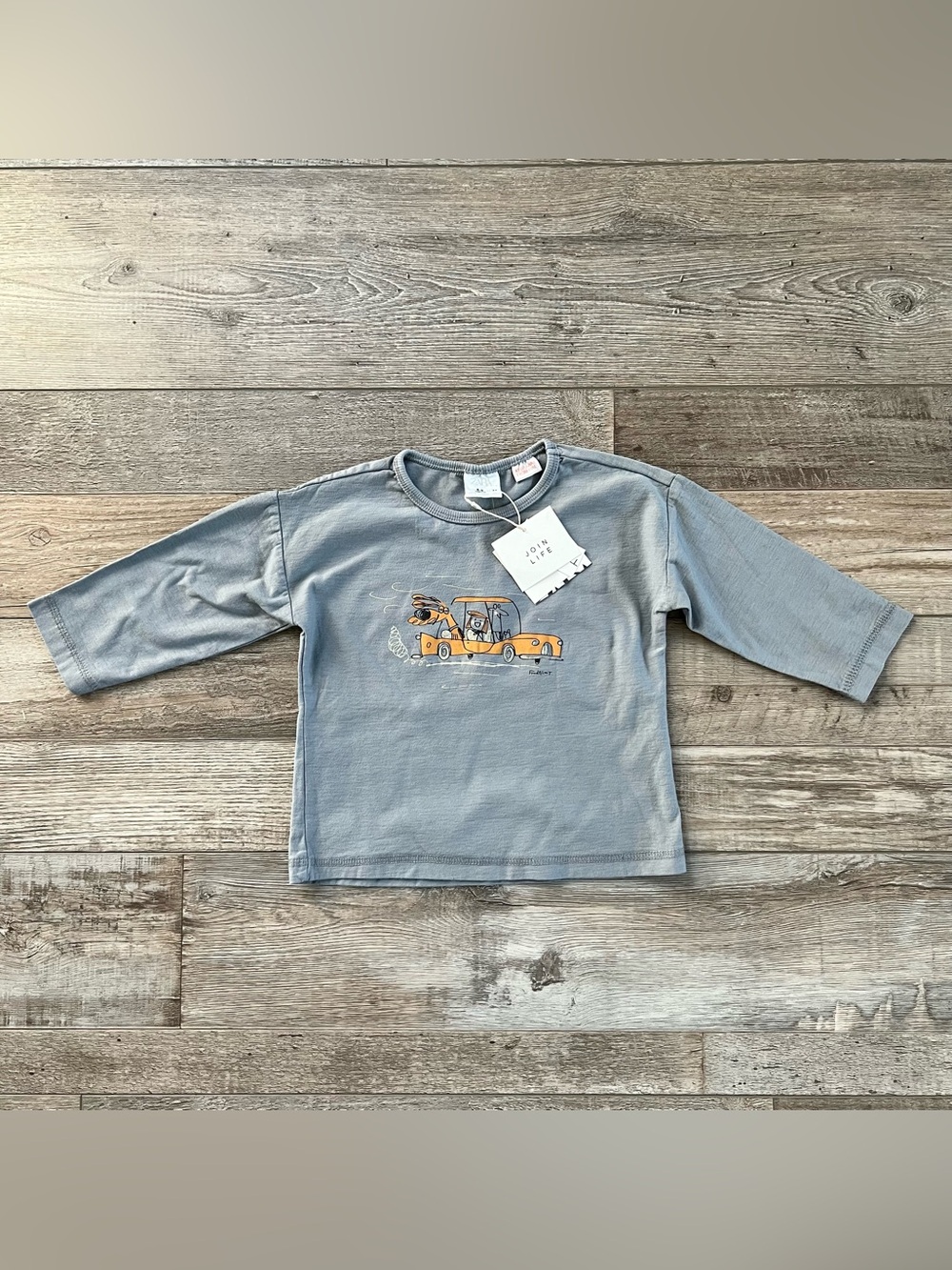 NWT Zara Kids Long Sleeve Shirt Size 6/9 Months